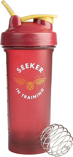 Harry Potter BlenderBottle - Botella agitadora, 28 onzas, Buscador en entrenamiento, bola mezcladora BlenderBall Wisk, mezcla de proteínas en polvo,