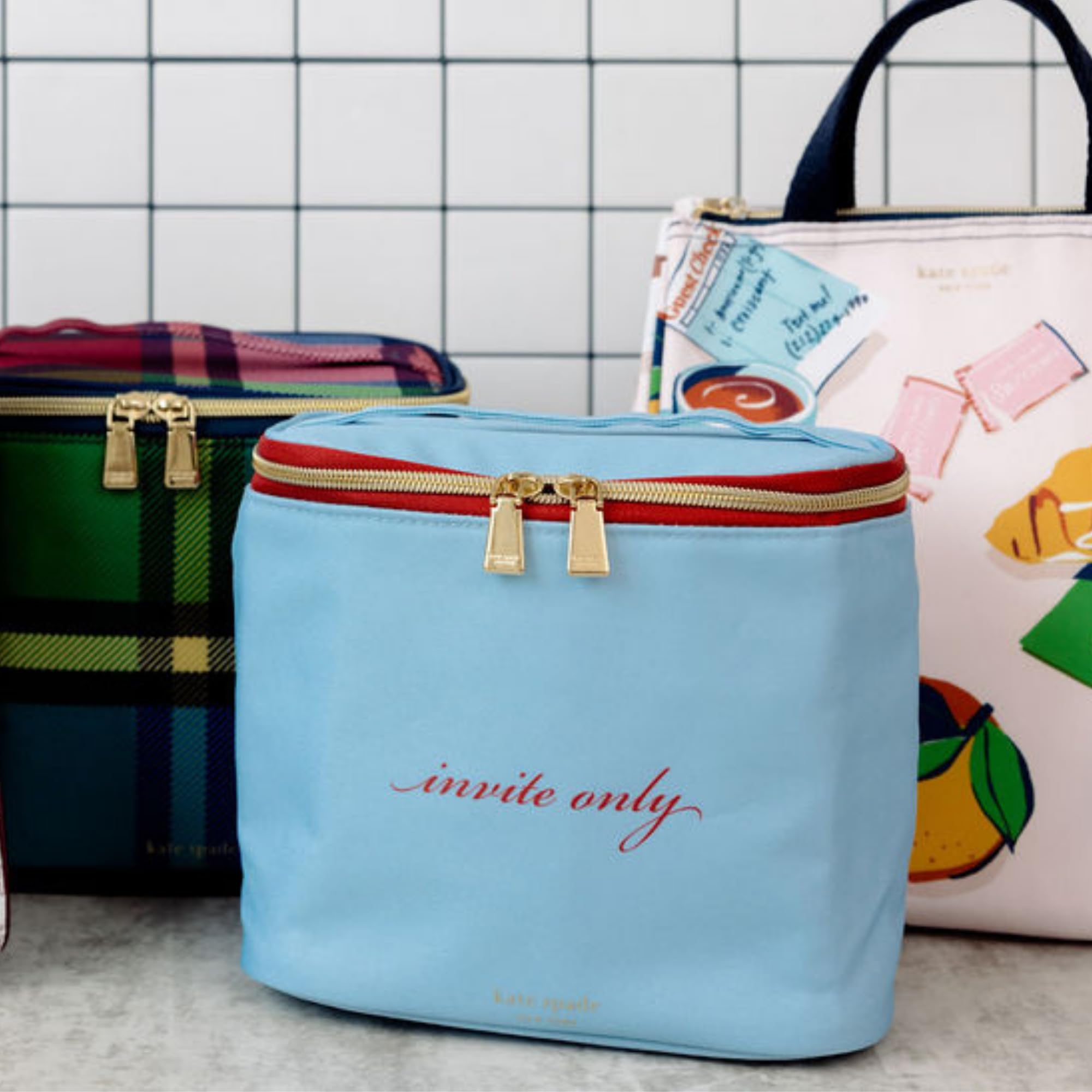 Amazon.com: kate spade new york Small Insulated Lunch Box, Invite