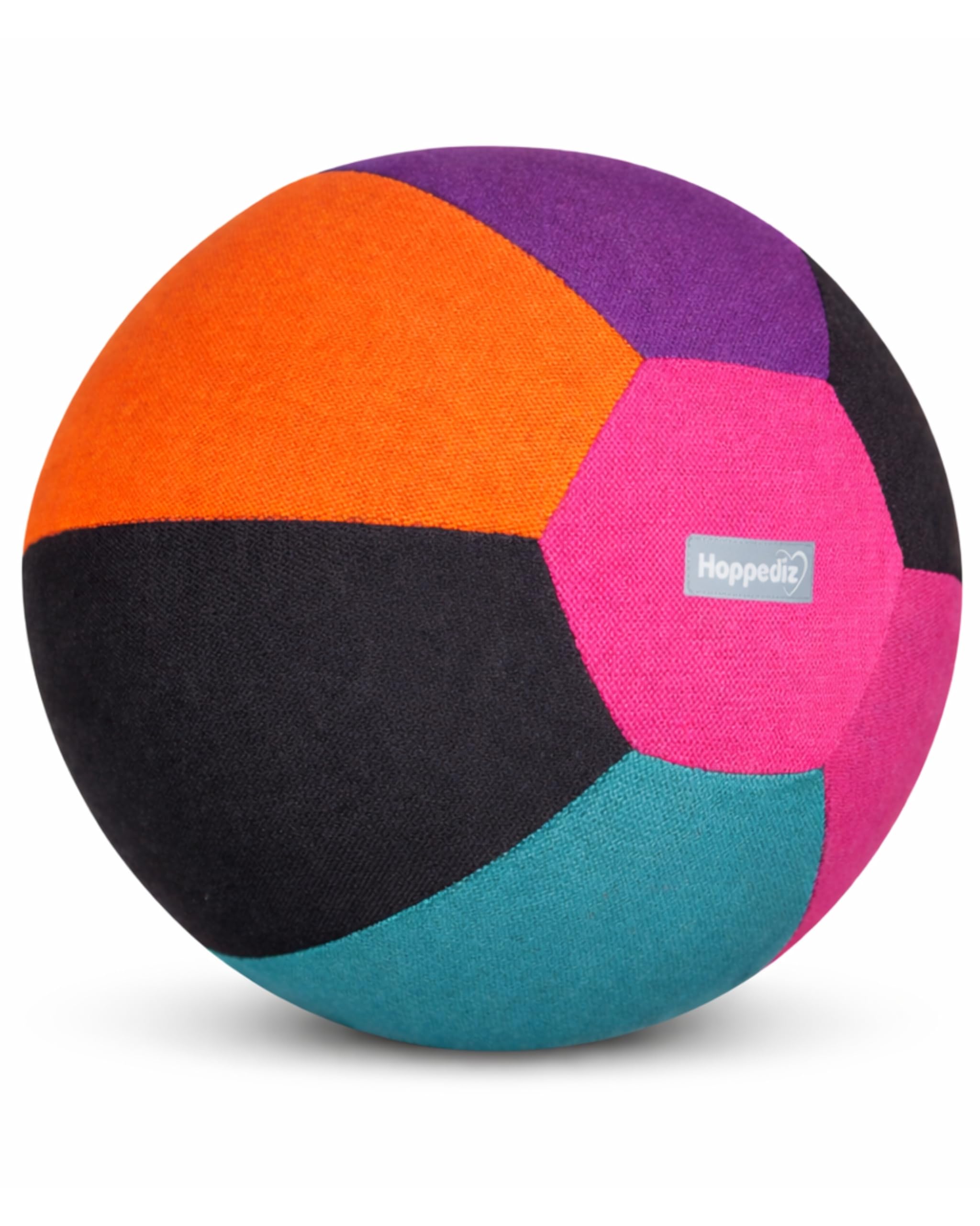 Hoppediz Luftballon-Hülle, praktischer Handtaschen Ball, Spielspaß für unterwegs und zuhause, schnell aufgepustet, Geschenkidee, 2 Luftballons inklusive, Design TS Hamburg, Ø 25 cm