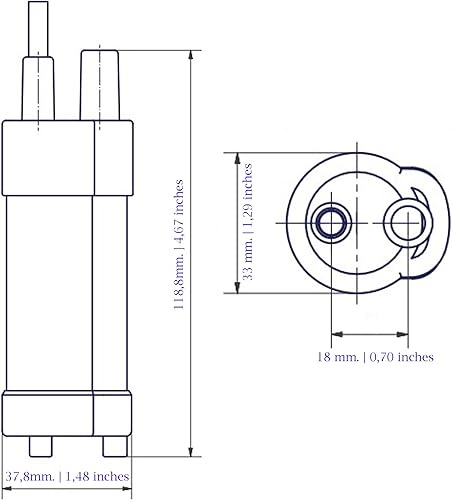 Vista 8 de Bomba de agua pequeña de 12 V sumergible La mini bomba eléctrica de fabricación alemana produce 13Lmin o 3.42 GPM Solución de transferencia ideal