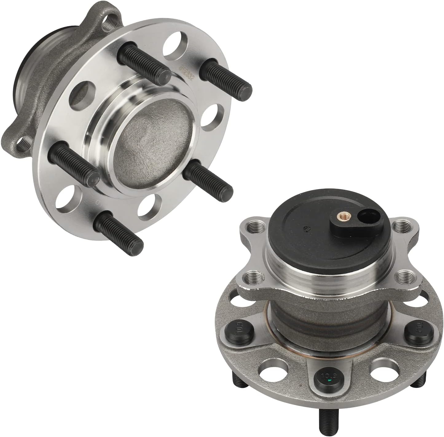 IRONTEK 512332x2 Rear Wheel Hub Bearing Assembly (5 Lugs W/ABS) Compatible for Chrysler 2011-2014 200/2007-2010 Sebring Dodge 2008-2014 Avenger/ 2007-2012 Caliber 2007-2016 Jeep Compass 2PCS