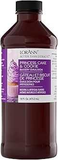 Lorann Oils Princess Cake and Cookie Bakery Emulsion: Regal Flavor Blend, Perfect for Enhancing Sweet, Cake-like Undertones in Baked Goods, Gluten-Free, Keto-Friendly, Unique Flavor Blend Essential