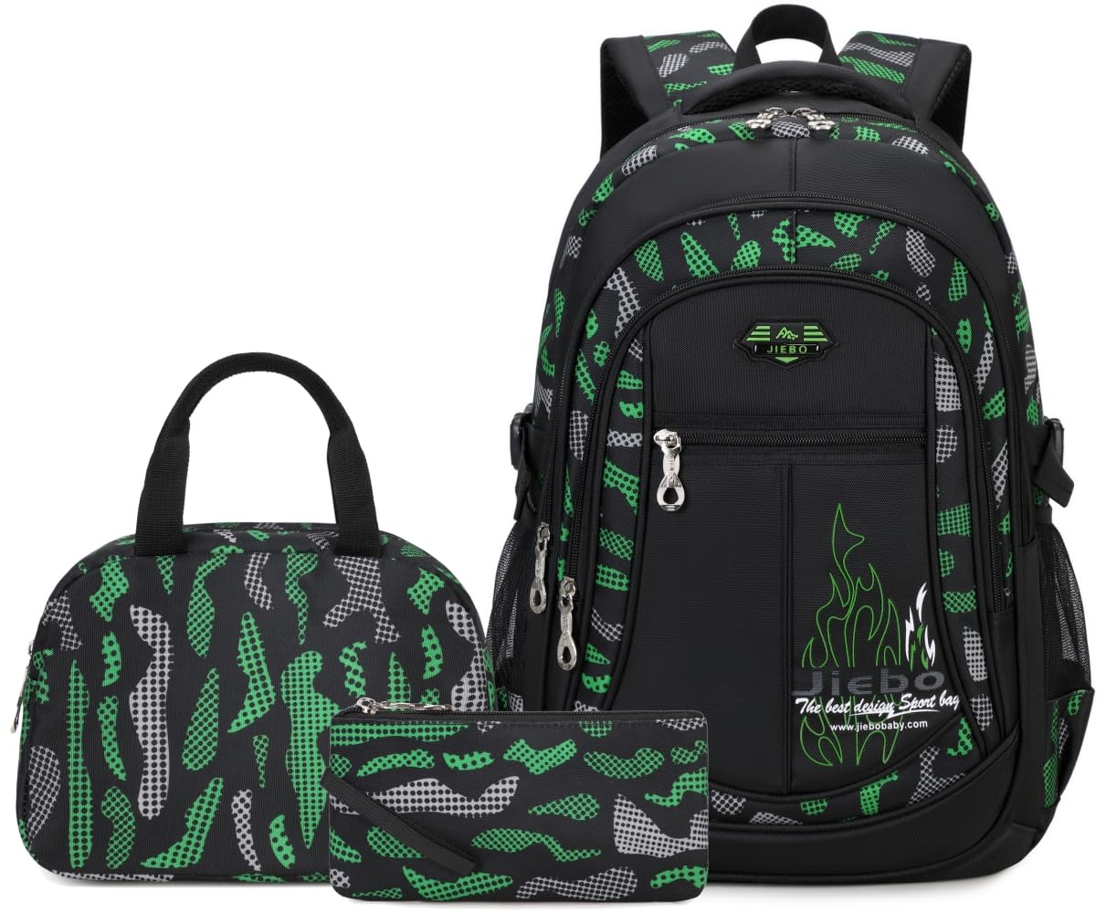 Rucksack für Jungen, Schulranzen-Set für Kinder, Büchertasche, strapazierfähig, Teenager, Studenten, Taschen für Teenager, wasserdicht