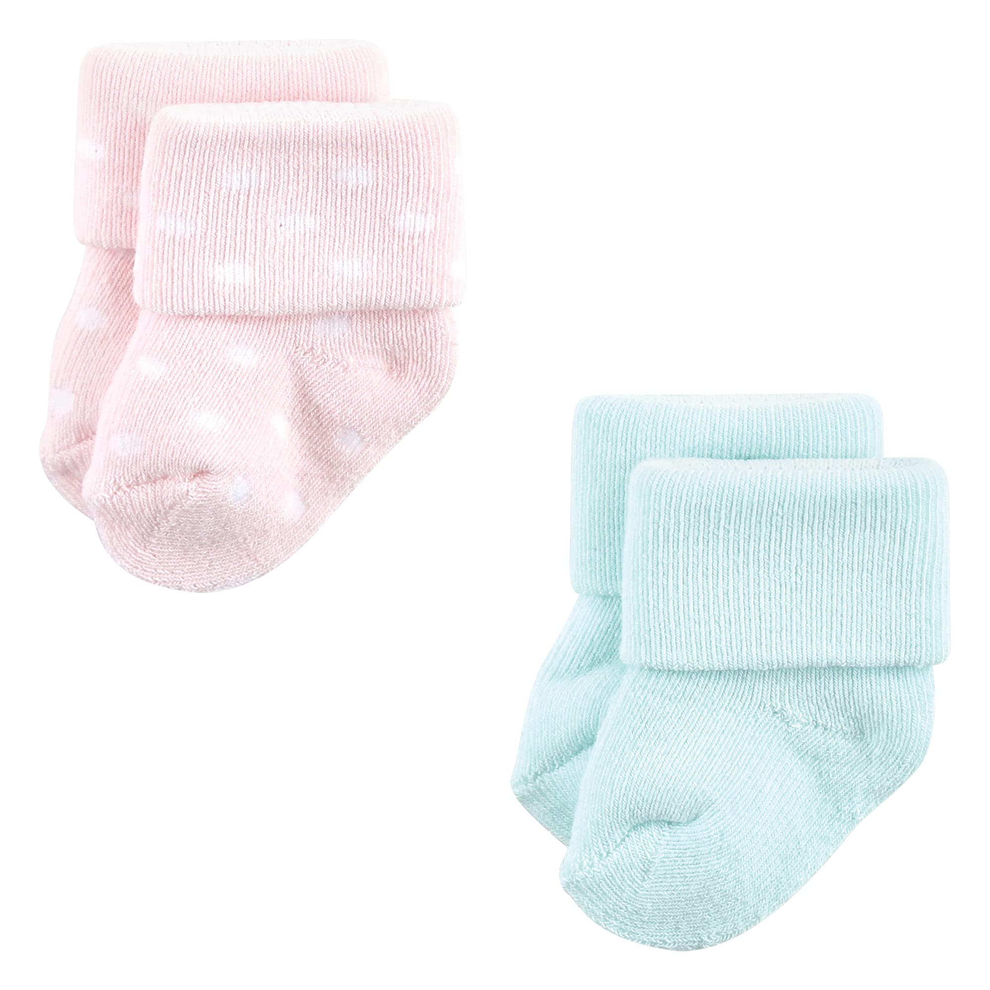 Luvable Friends Damen Unisex Neugeborene und Baby Frottee Socken Azteken 0-6 Monate, Coral Mint Aztec