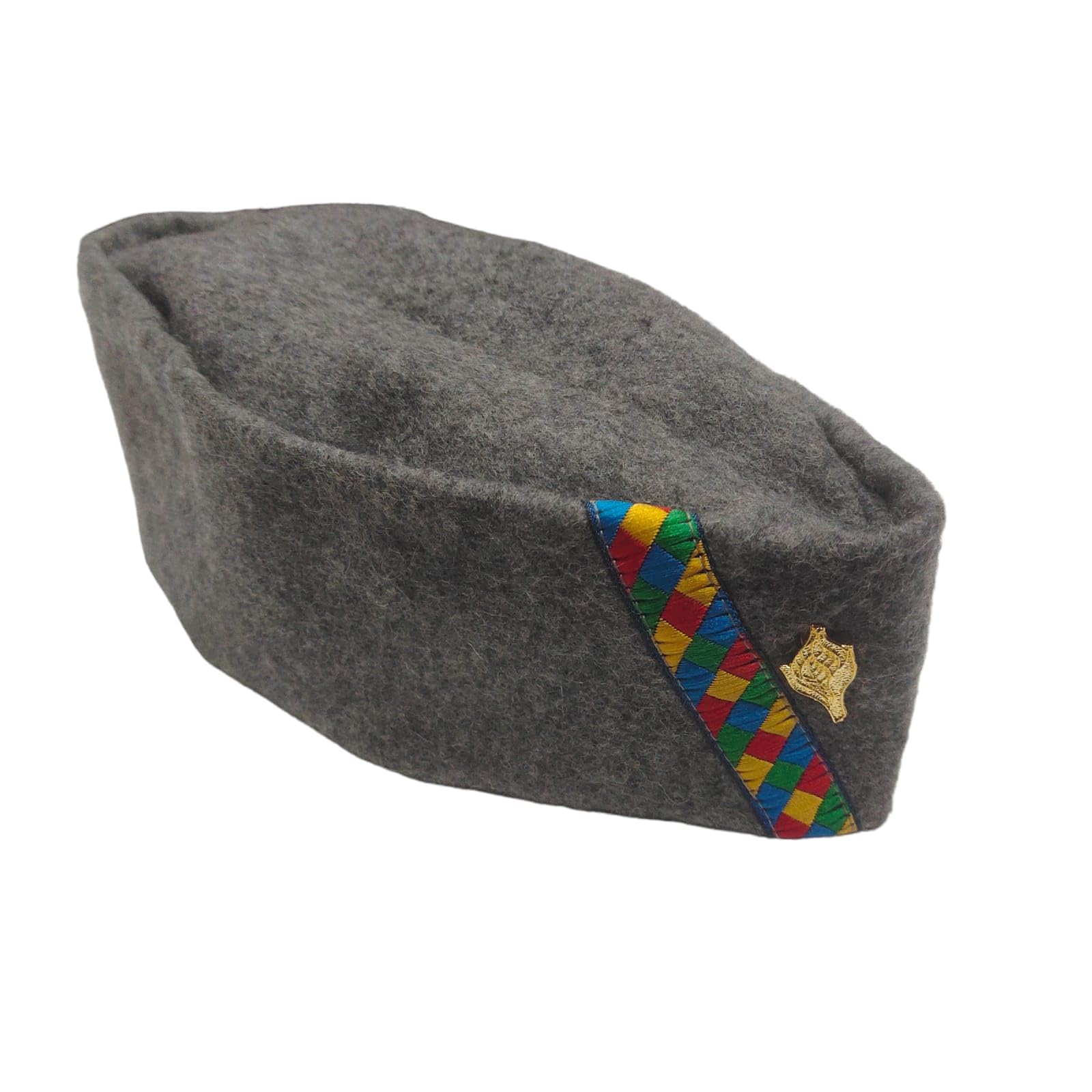 Small Size Grey Woolen Pahadi Topi with Golden Brahamkamal, Traditional Uttarakhandi Cap for Men & Women | Himachali | Garhwali Kumaoni Wool Cap, Pahadi topi Grey Wool (Pack of 1)(Small)-picture-56