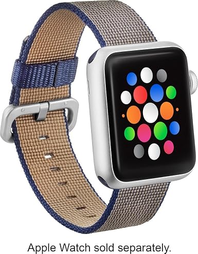 Amazon.com: Modal - Correa De Reloj De Banda De Nylon Tejido Para Apple  Watch 1.654 in - Azul Marino : Celulares y Accesorios