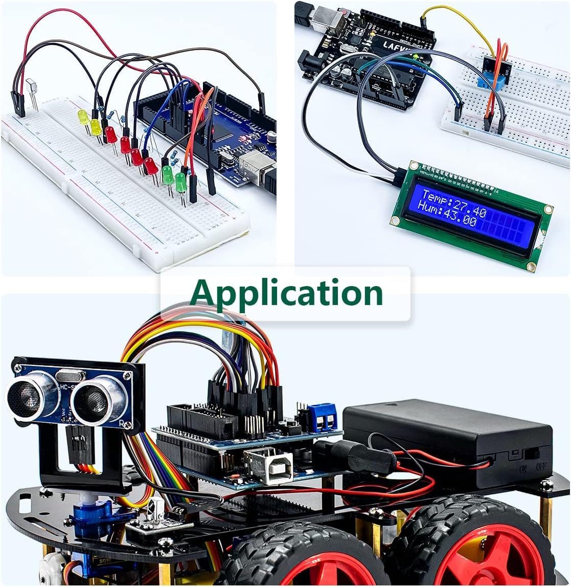 GTIWUNG 6 cavi jumper Wire a 40 pin, breadboard Ribbon Cables, 10 cm e 20 cm, femmina, 24 AWG, per Arduino e Raspberry Pi Breadboard