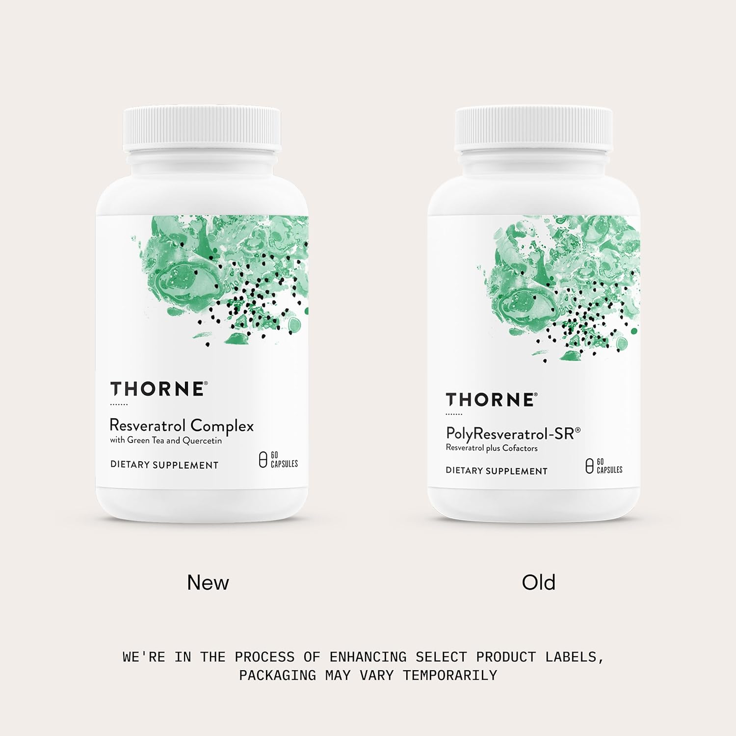 THORNE - Resveratrol Complex (formerly PolyResveratrol-SR) - Supports Healthy Aging* - Trans-Resveratrol Supplement with Green Tea, Quercetin & Curcumin Phytosome - Third-Party Certified - 60 Capsules - Image 3