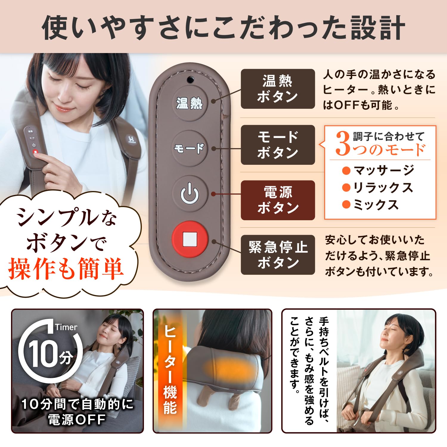 首 ネックマッサージャー ネックマッサージャー HOGXIA マッサージ器 コードレス 医療機器 首 肩