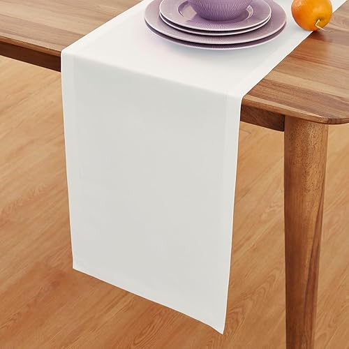 Miniatura 4 de Solino Home Dru  Camino de mesa de lino de algodón Zoe y Florence, manteles individuales y servilletas de cena