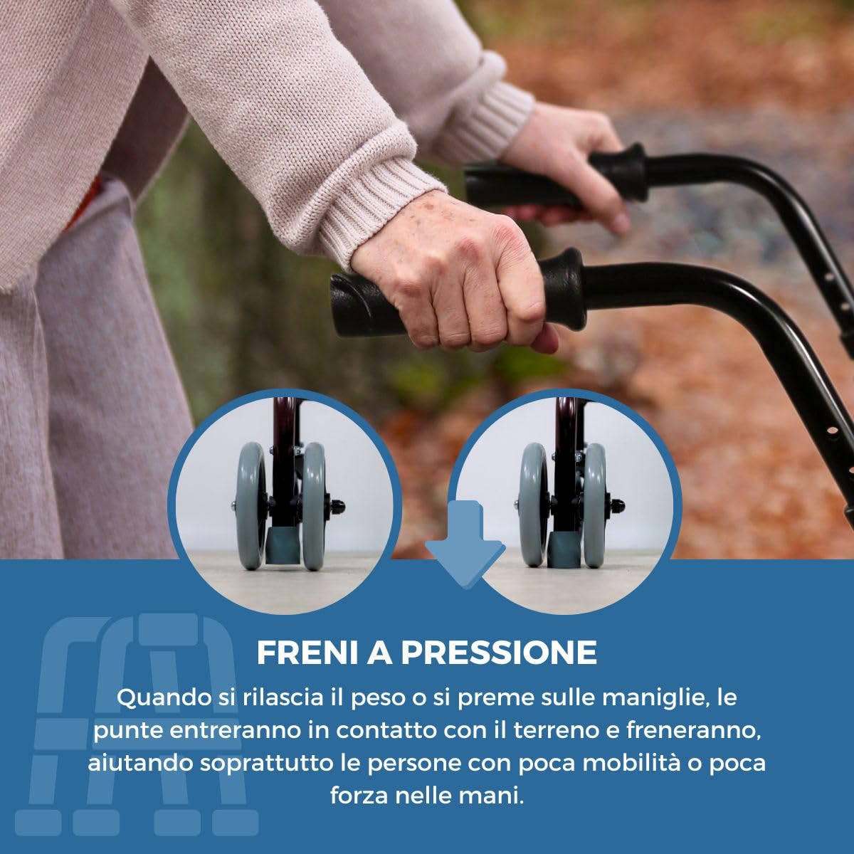 Mobiclinic, Deambulatore con cuscino in memory-foam, Prado plus freni a pressione, Alluminio, Pieghevole, Cesta, Seduta, Per, Girello anziani, Leggero, 4 ruote, Bordeaux