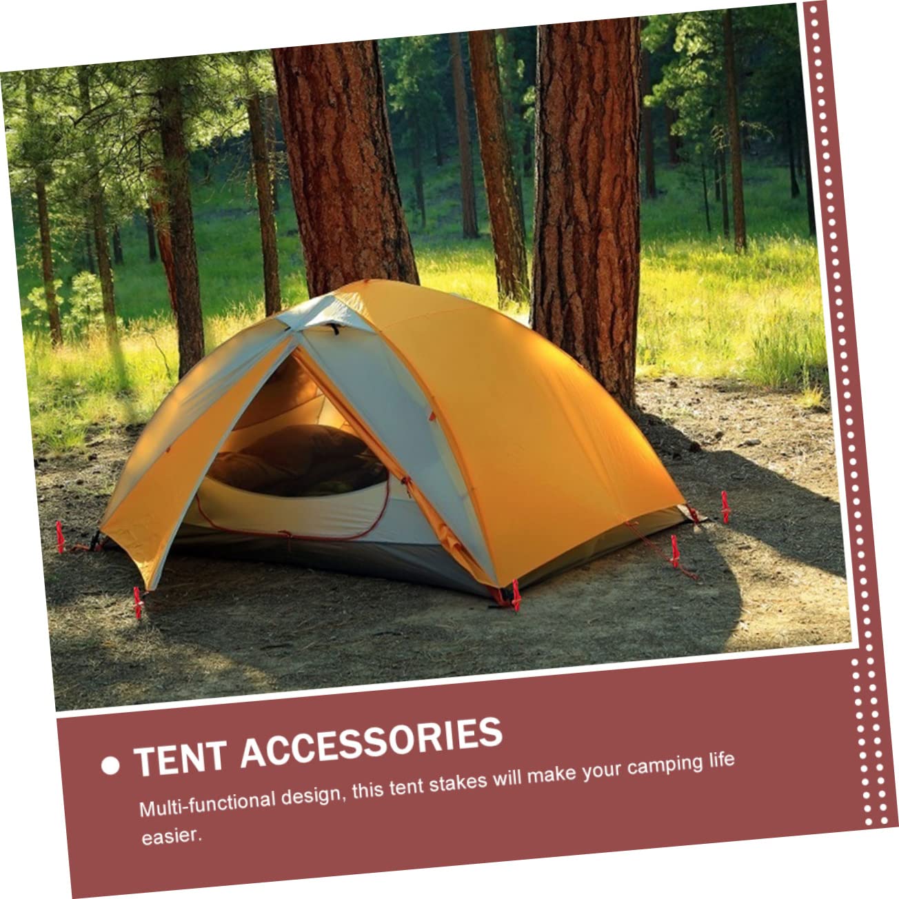 pièces piquets de tente en alliage d'aluminium poutre en Y dentelure saillante équipement de camping accessoires de camping clous piquets de tente piquets de sol de tente robustes voyage corde à ven