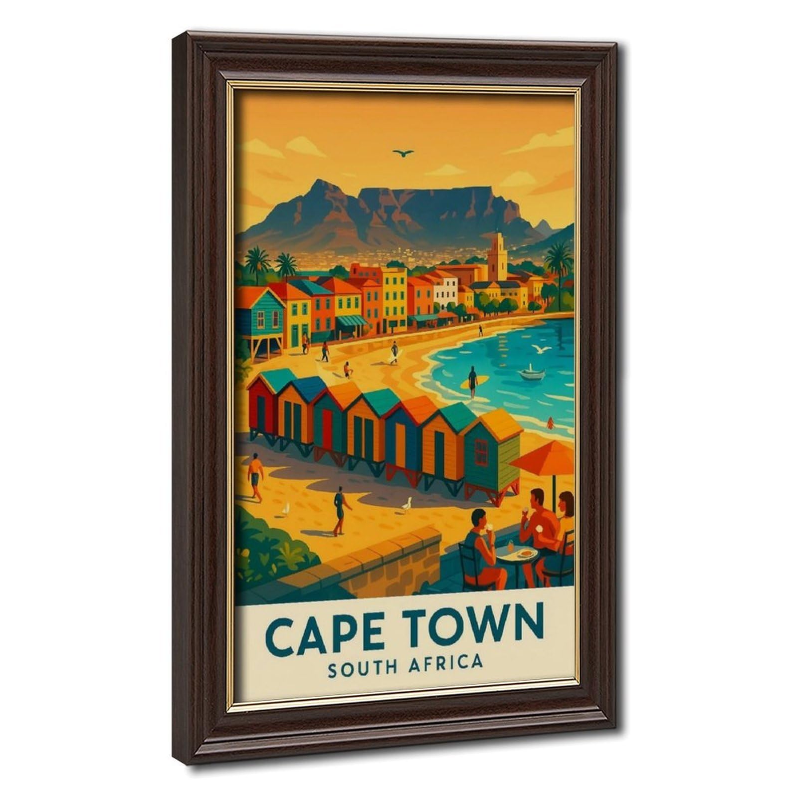 Cape Town Poster, South Africa Canvas Poster for Office Decor Gift