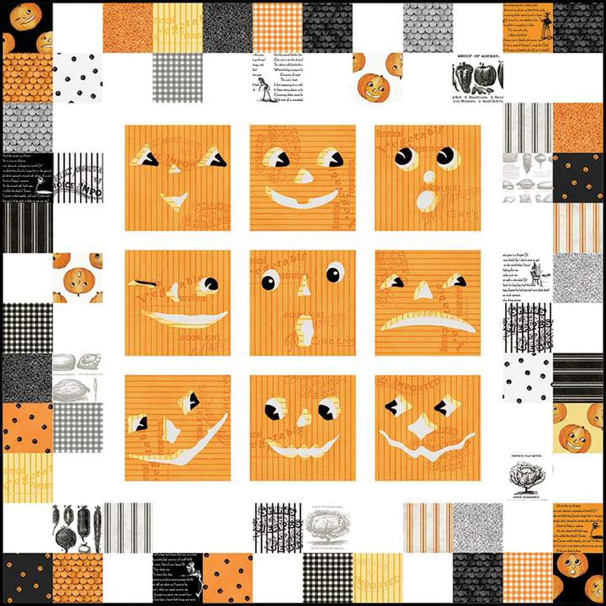 Generic Riley Blake Pumpkin Patch Collection by J. Wecker Frisch, Premium Quilting Fabric, Perfect for Quilting, Crafting, Sewing Projects and More… (Pumpkin Patch 10"" Stacker)