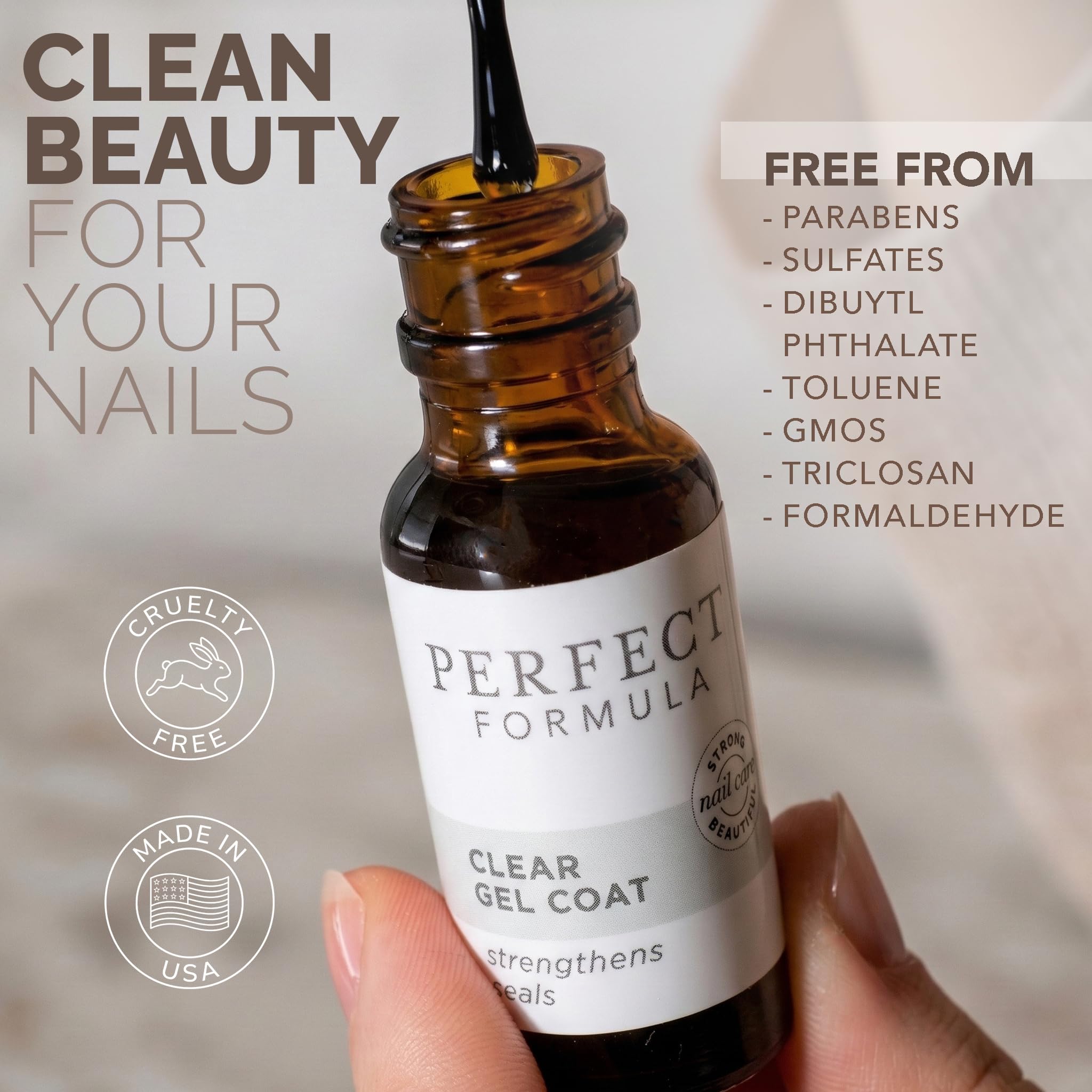 Perfect Formula Gel Coat Nail Strengthener & Keratin Treatment, 0.6 oz