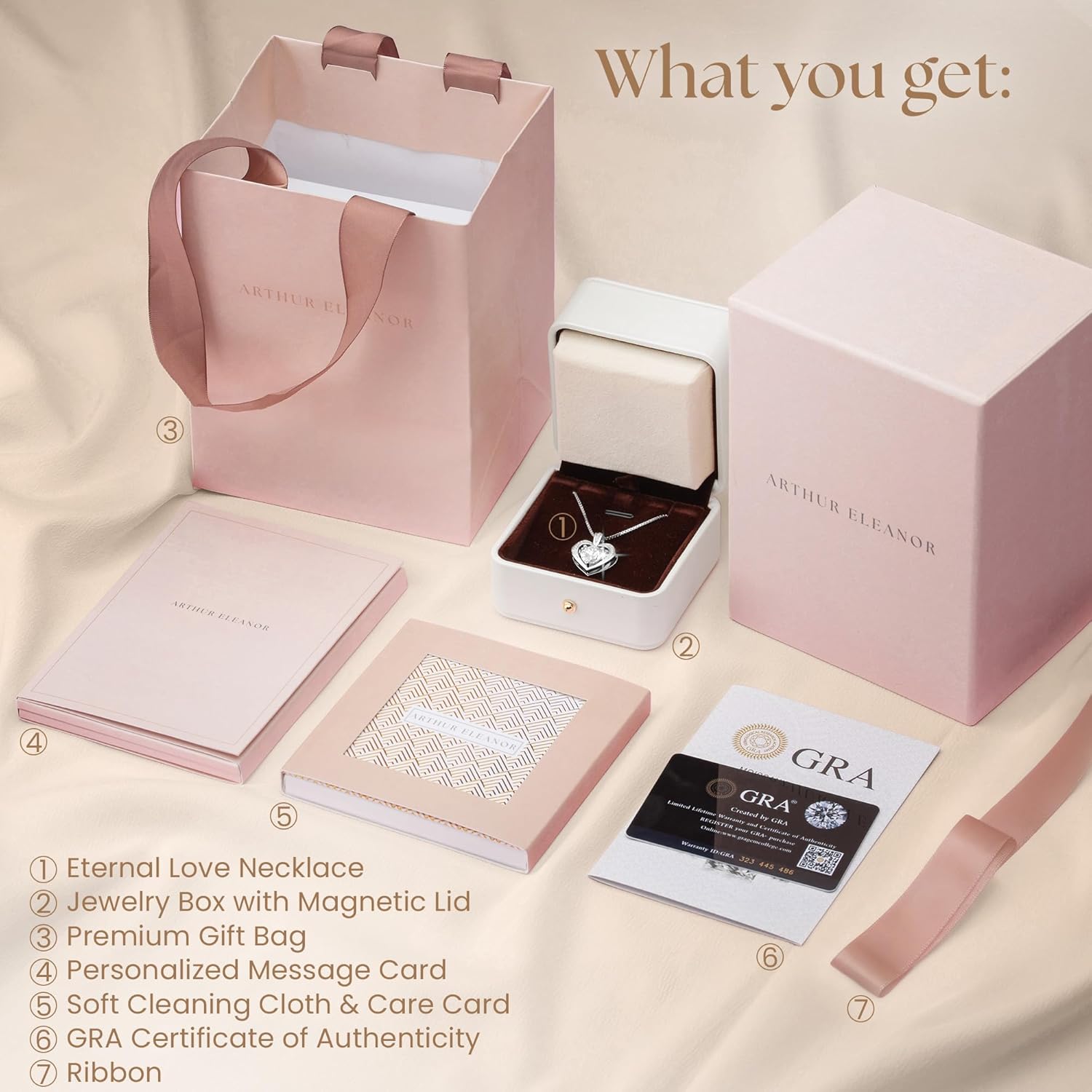 Moissanite Heart Necklace - 925 Sterling Silver Necklaces for Women | Birthday Gifts for Women, Christmas Gifts for Her, Jewelry Gift for Wedding, Anniversary, Valentine's Day Gift for Wife - Image 5