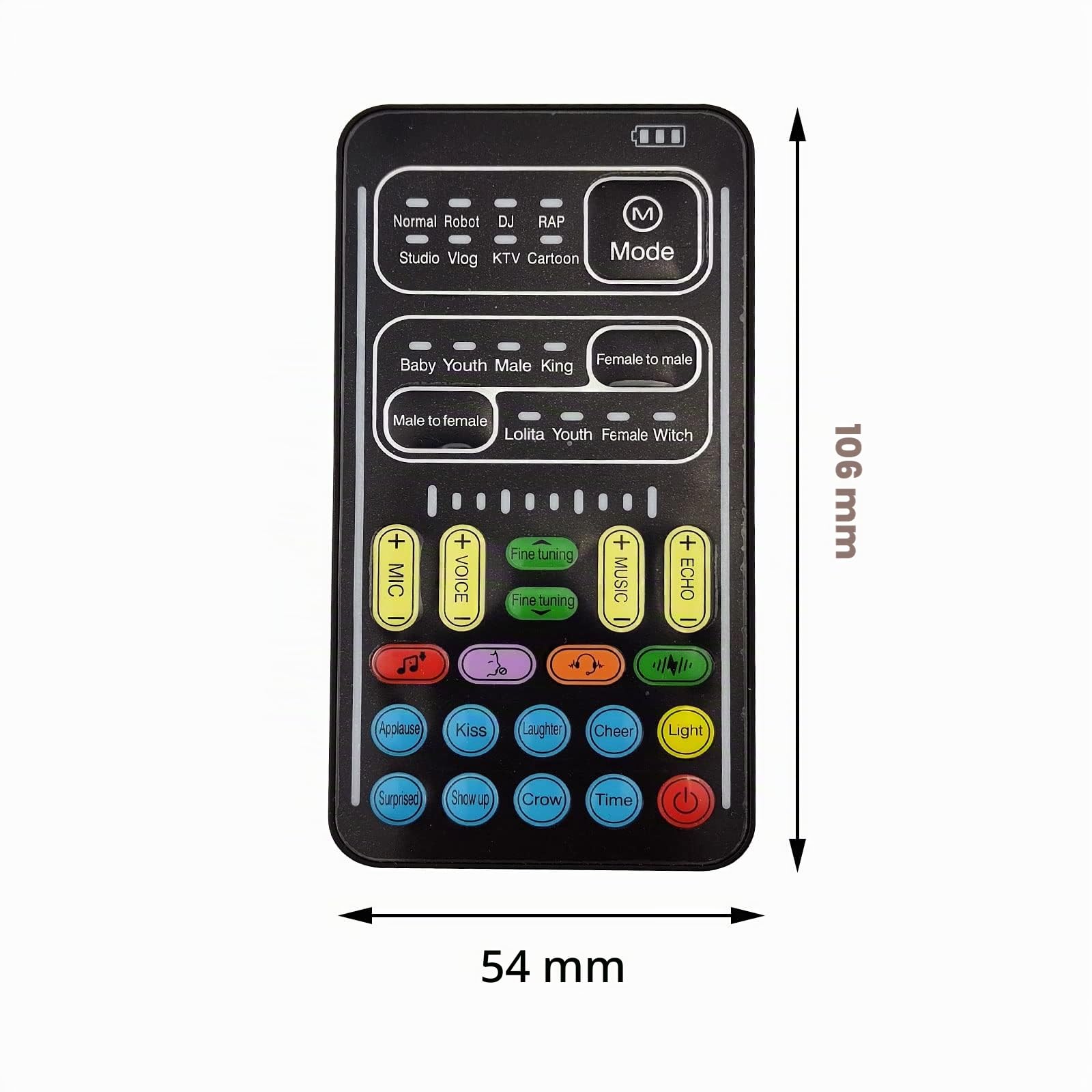 Cambio vocale portatile, microfono portatile con effetti sonori multipli e cuffie microfono, scheda audio live multifunzione per PS4/Xbox One/Telefono/Computer PC/Tablet