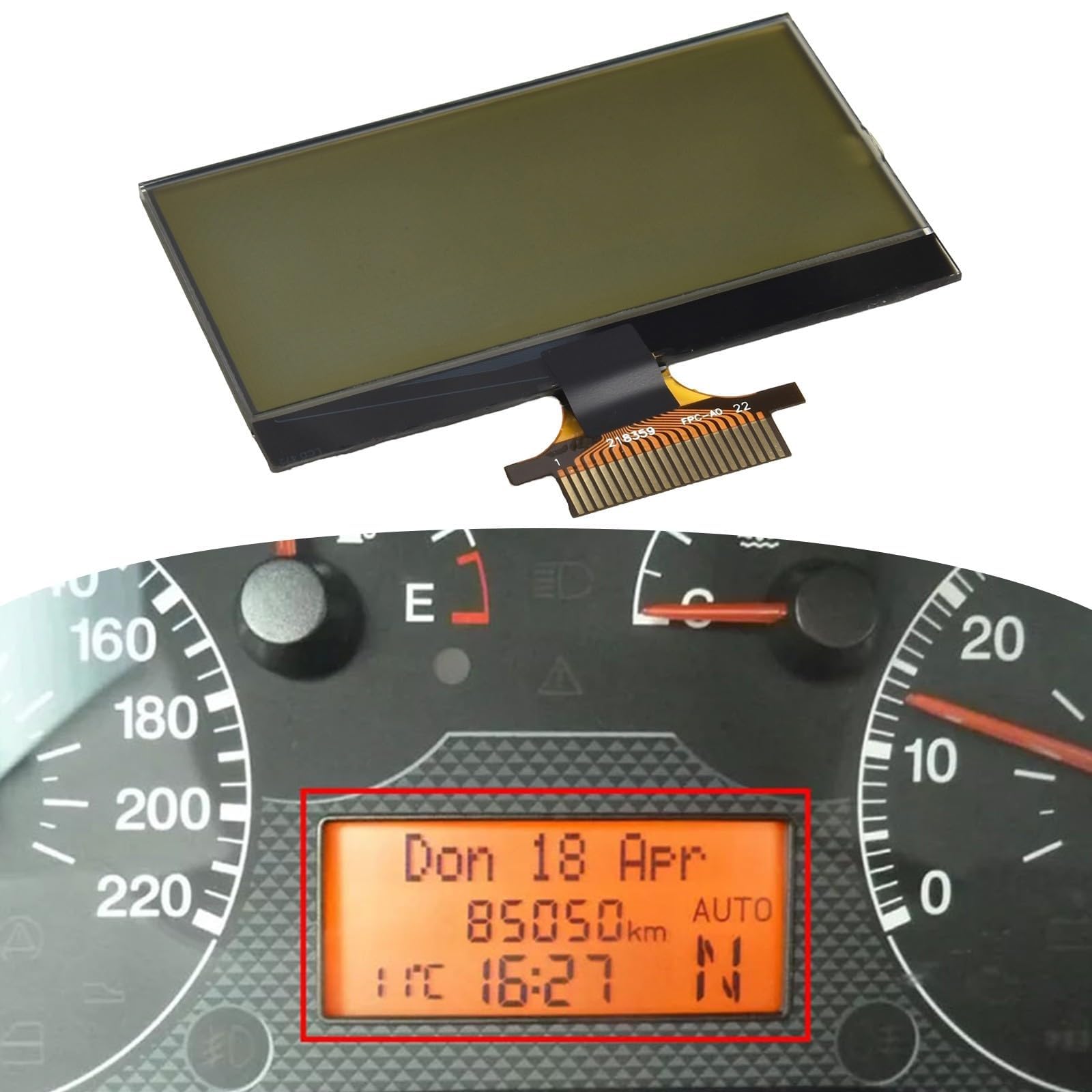 Écran LCD pour Fiat Punto Fiorino pour Grande Punto 2003 2005 2011 2012, Fiat Fiorino pour Linea 323 2007-2012, pièces de rechange pour groupe d'instruments