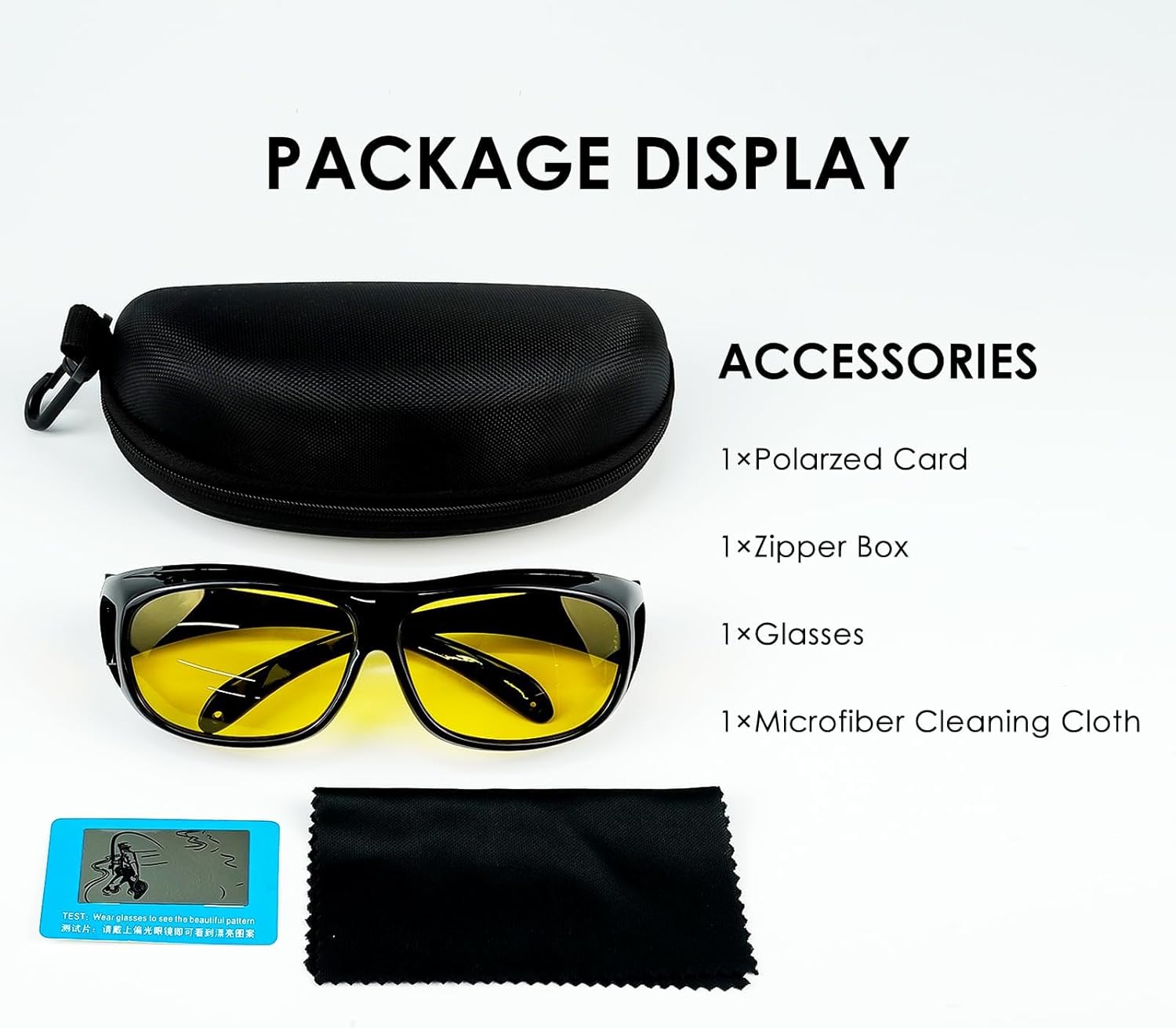 Polarized Sunglasses for Men Women, Lightweight Fit Over Glasses Driving Sunglasses for Outdoor Sports Fishing - Image 7