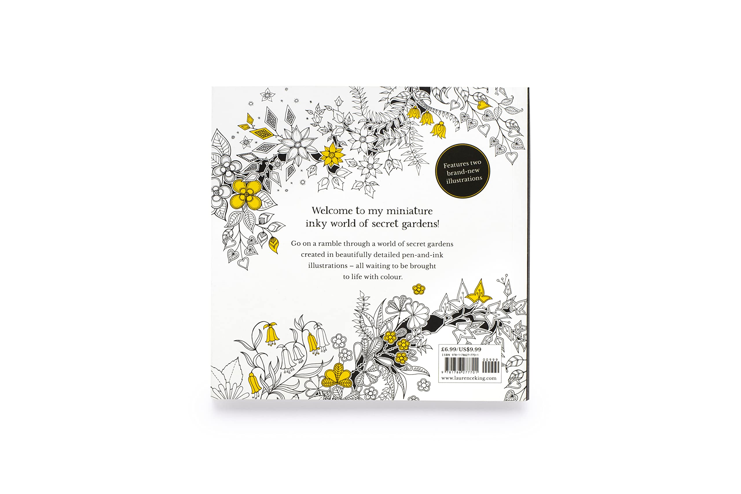 Miniature Secret Garden /anglais: A Pocket-Sized Coloring Book for Adults