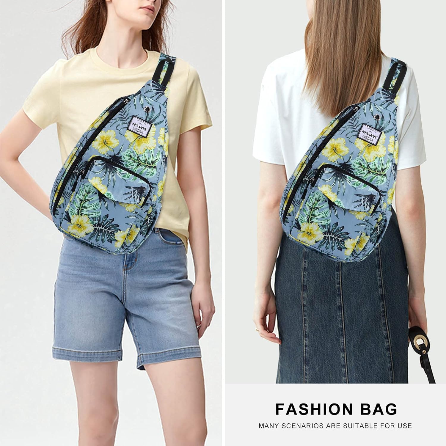 Backpack Sling for Women Anti-Water Crossbody Bag Inclined Adjustable Pack | Casual, Adjustable Strap, Water Repellent, for Travel/Sport