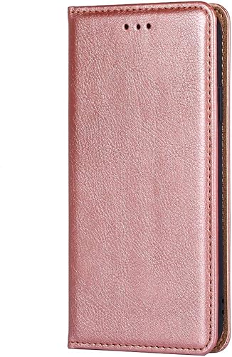 Funda para LG Q8V20 Mini Flip Case Google Anti Drop Magnetic Phone Case Rose Gold