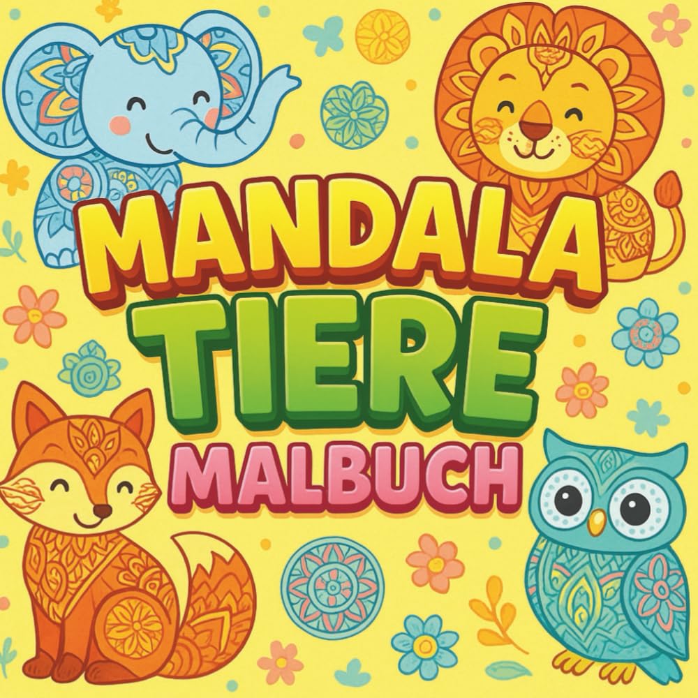 Mandala Tiere: Kindgerechte Tier-Mandalas zum Ausmalen + Bonusbild