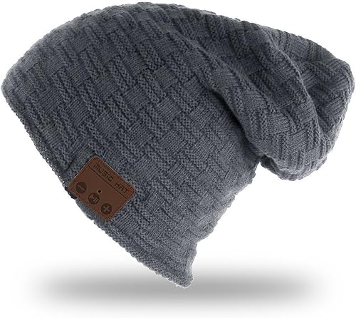 ULTRICS Bluetooth Beanie Hat Cuffie Caldo Inverno Maglia Cappello Senza Fili Musica con Mani Libere Altoparlante Stereo Telefono Ricevere per Corsa Sci Pattinaggio Regali Natale cap per Uomo Donna ULTRICS Bluetooth Beanie Hat Cuffie Caldo Inverno Maglia Cappello Senza Fili Musica con Mani Libere Altoparlante Stereo Telefono Ricevere per Corsa Sci Pattinaggio Regali Natale cap per Uomo Donna