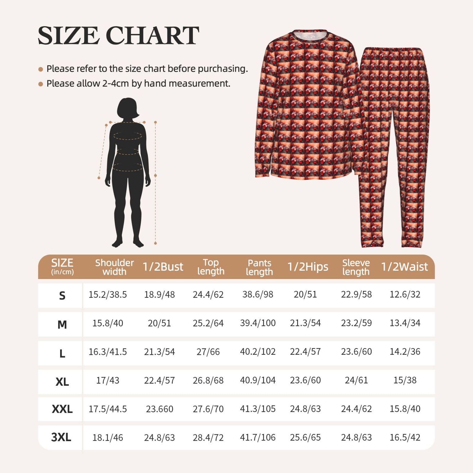 Set pigiama da donna a maniche lunghe con stampa di bicchieri di vino rosso con coulisse elastica morbida abbigliamento da giorno casual
