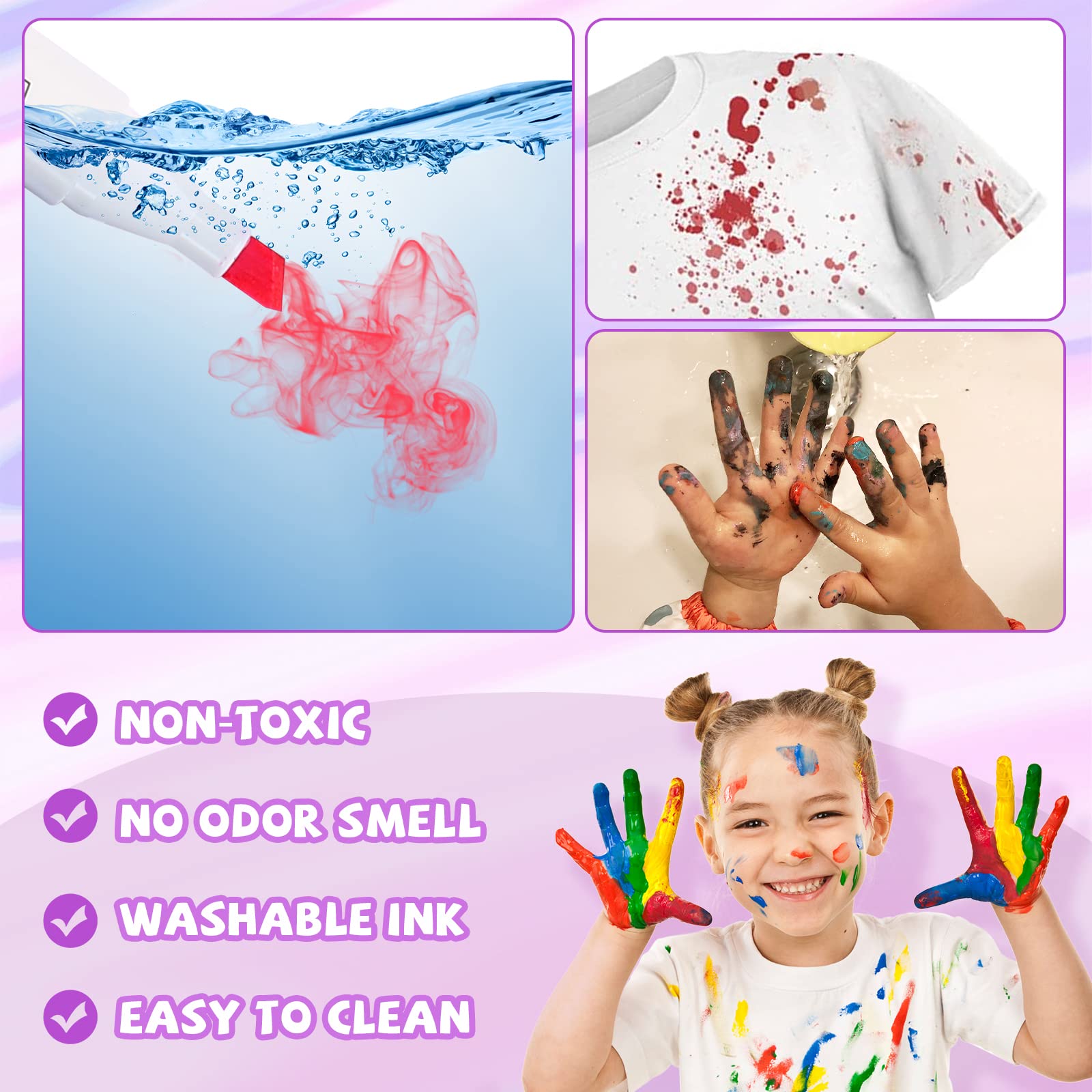 MeCids Kinder Marker Set mit Bleistift Fall Schule Art Supply Kit Waschbare Marker Buntstifte Malerei Zeichnung Coloring Arts/Handwerk Geschenke für Jungen Mädchen