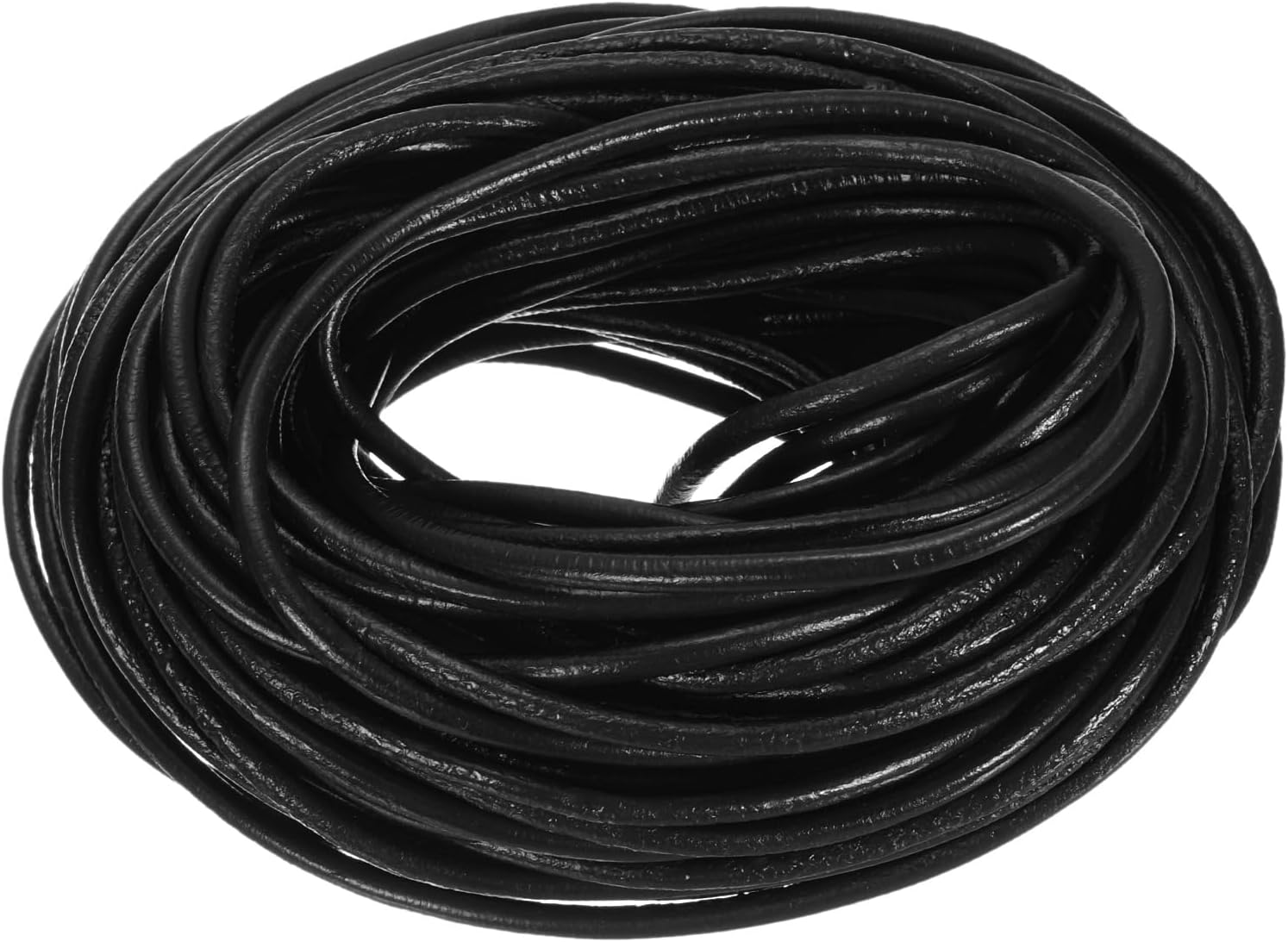 Amazon.com: uxcell 20 Yards 3mm Round Leather Cord Lacing String for ...