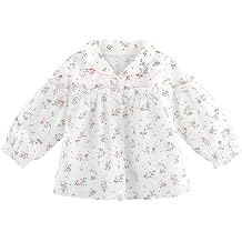 Fall Long Sleeve Baby Girl 1-3T Tops Pink Floral Toddler Girls Blouse Fall Outfit