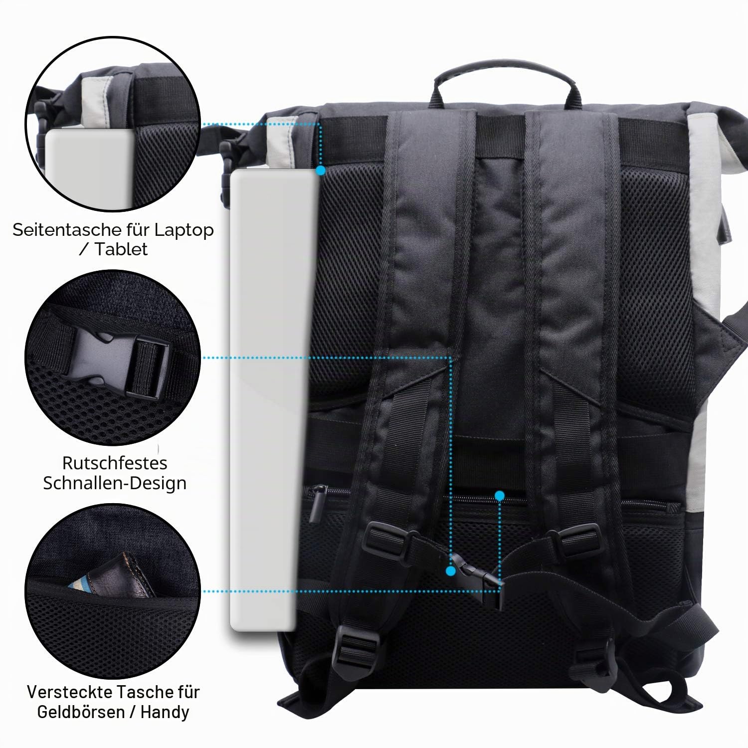 ITSHINY Sporttasche für männer Frauen, Umhängetasche für das Fitnessstudio, Reiserucksack,Gym Bag 3 in 1 Design mit Schuhfach, Gym Tasche wasserdicht und leicht