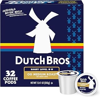 Dutch Bros® OG Medium Roast, 32 Count, Medium Roast, Single Serve Coffee Pods for Keurig K-Cup Brewers
