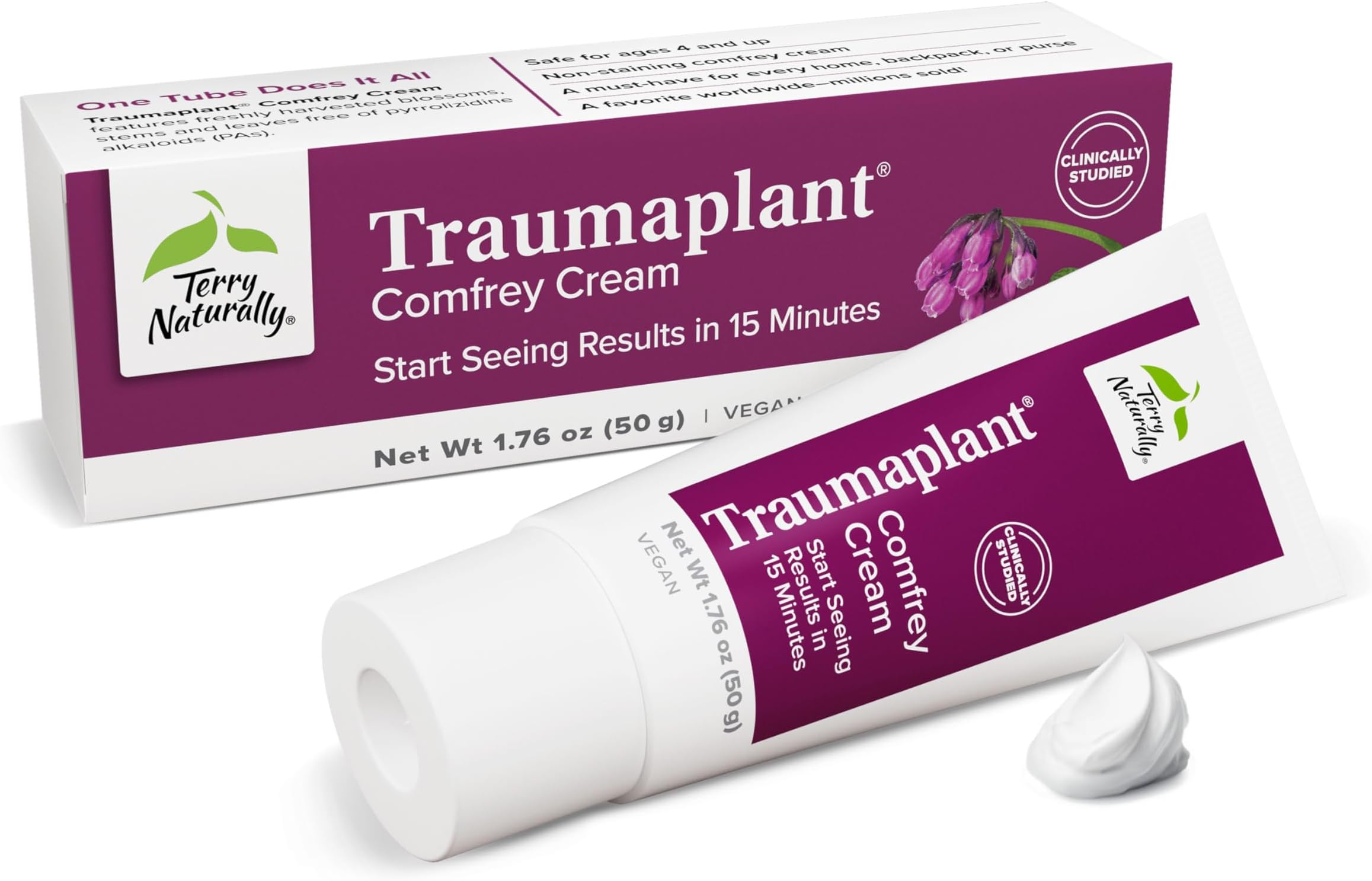 Terry Naturally Traumaplant Comfrey Topical Cream - 1.76 oz (50 g)