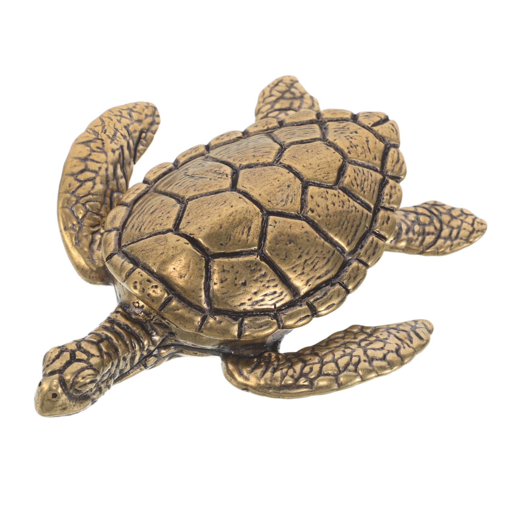 Gatuida Joyero de Tortuga de Latón Dorado Estilo Vintage para Joyas