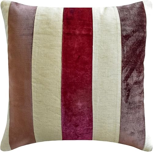 The HomeCentric Fundas de cojín decorativas para sofá, fundas de almohada decorativas de bayas de 20 x 20 pulgadas, fundas de almohada de terciopelo