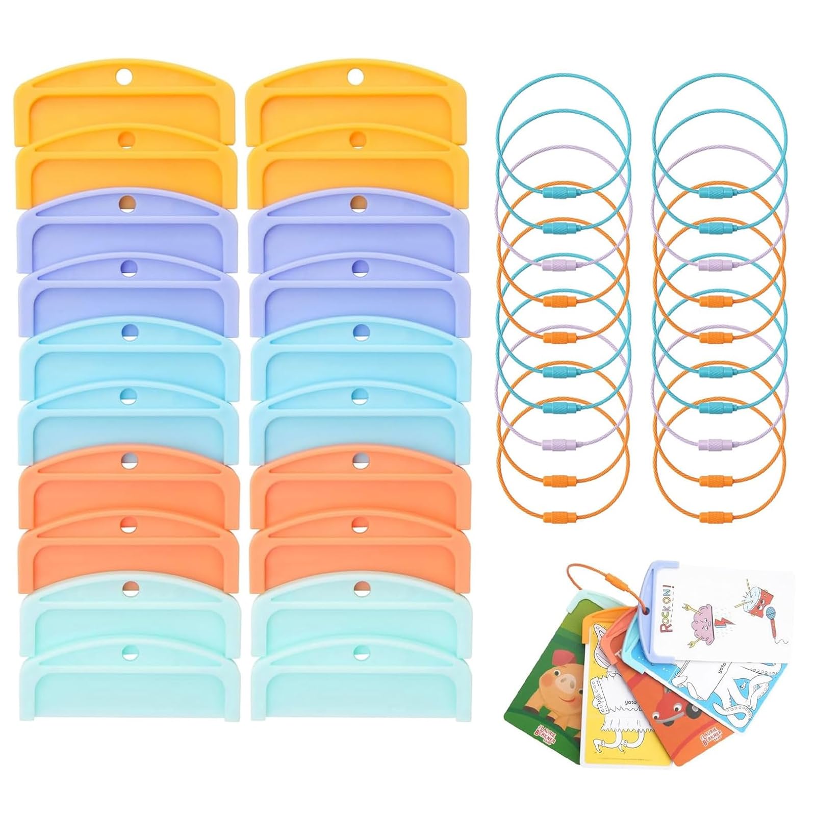 HAFRILY 20PCS Yoto Card Holder Travel Carrier Storage Organizer