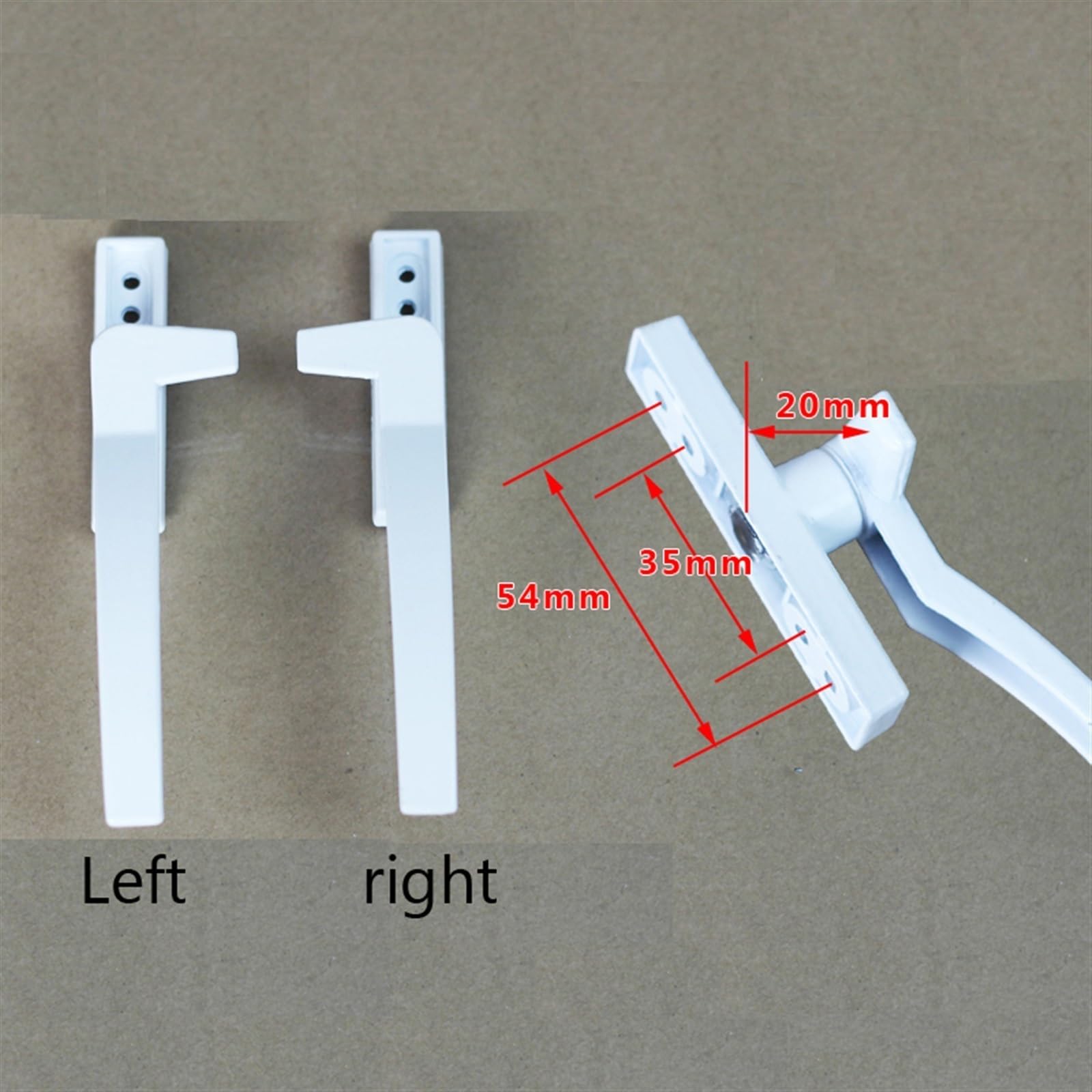 Maniglie per finestre in PVC con Serratura, in Lega di Alluminio e per Porte con Serratura (2 Pezzi)