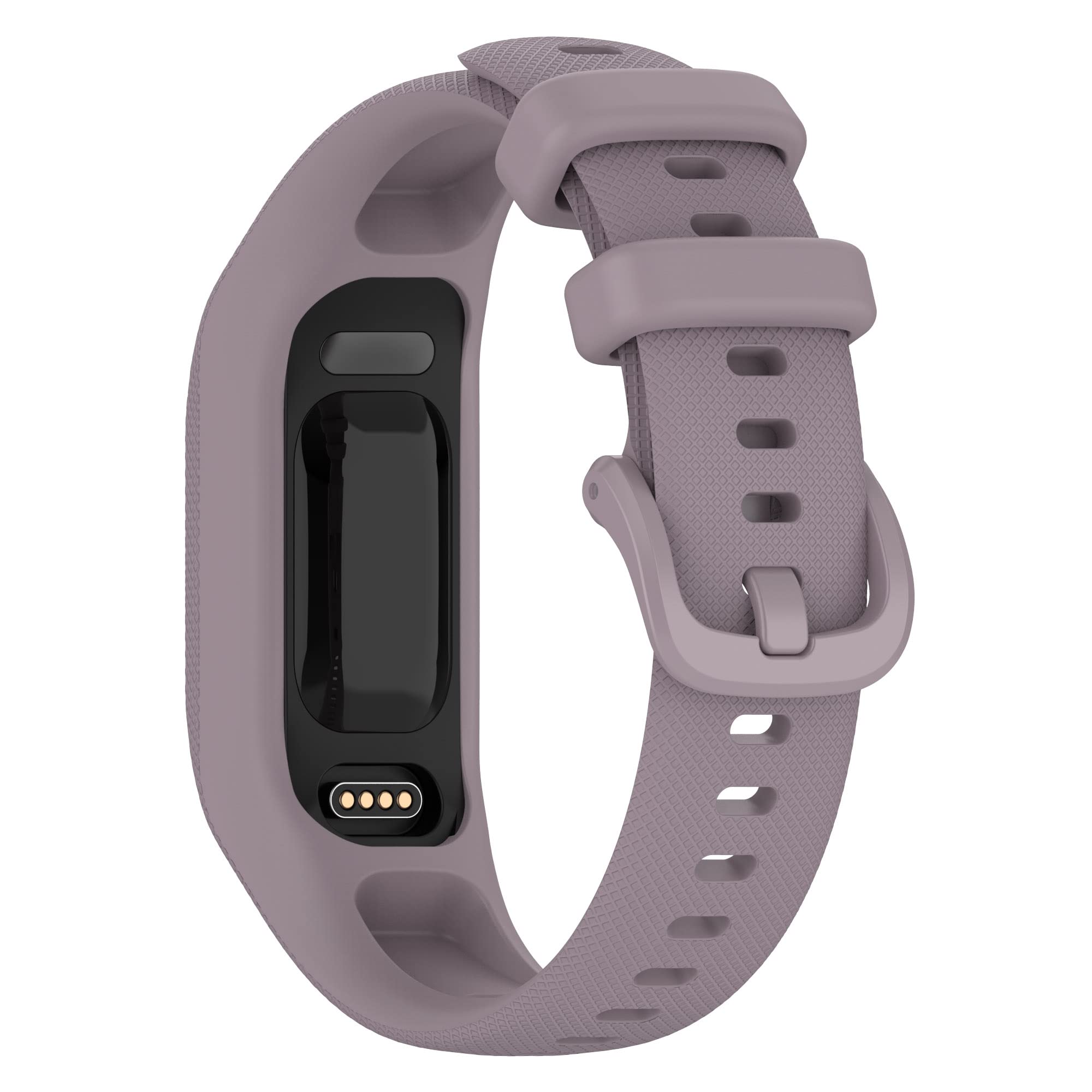 REYDA Silicone Strap Compatible for Garmin Vivosmart 5, Soft Flexible Breathable Silicone Watch Strap Sport Wristband Metal Buckle Bracelet Replacement Strap for Garmin Vivosmart 5 Fitness Tracker