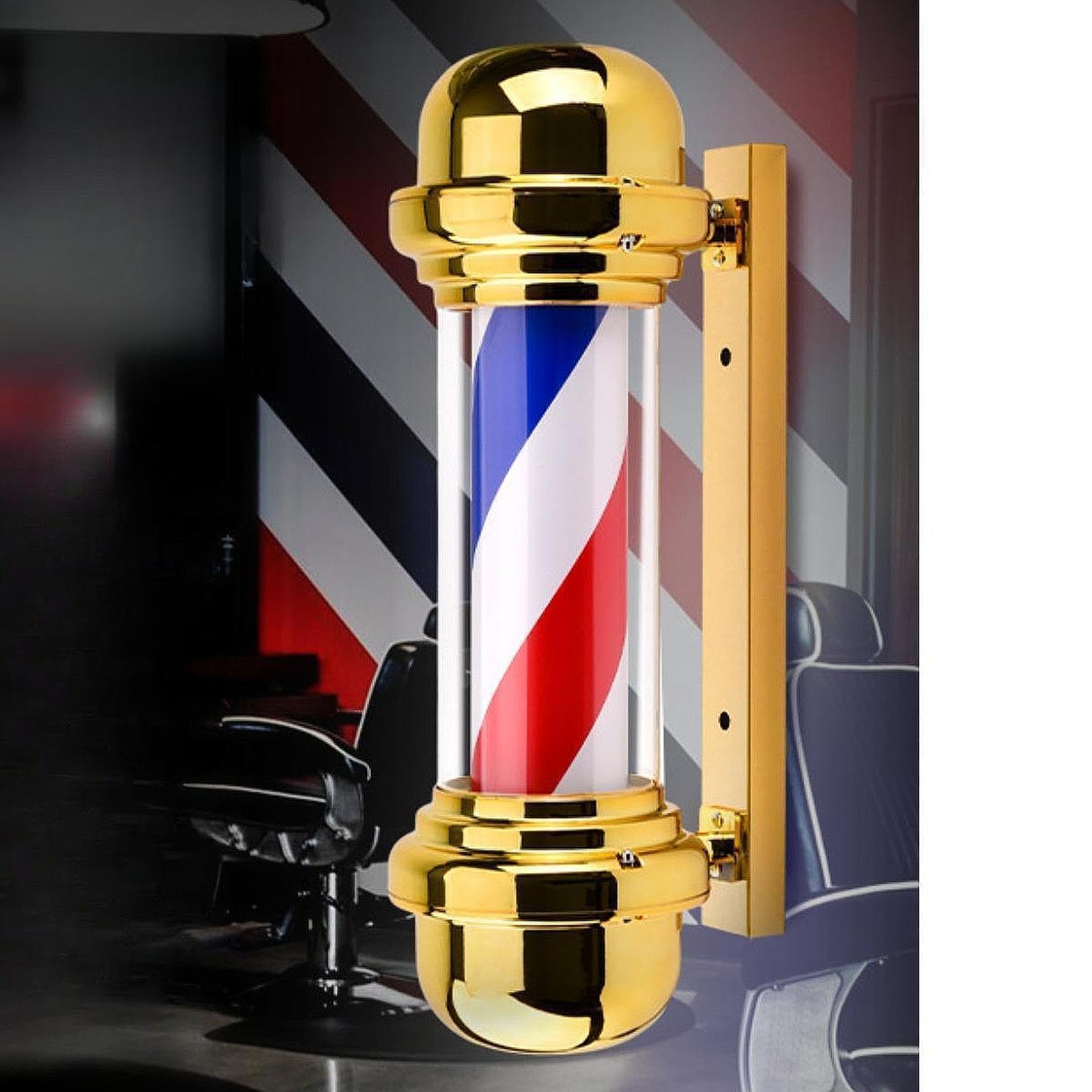 ATORSE™ Barber Pole Light Barbershop Rotating Light Fixture For Hairdressing Outdoor Flat Cap|Health & Beauty | Salon & Spa Equipment | Salon & Spa Supplies-image-41