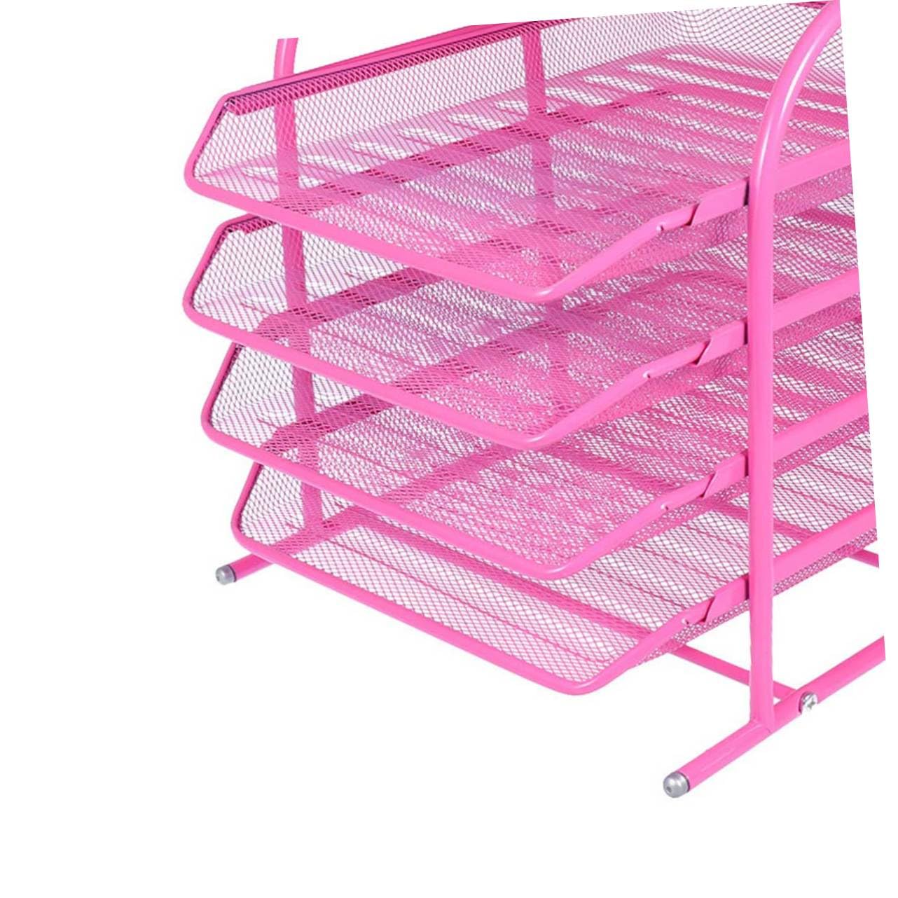 Stojak do przechowywania na biurko – stylowy organizer na dokumenty do domu i szkoły oszczędzający miejsce design trwałe materiały idealne do materiałów biurowych i dokumentów