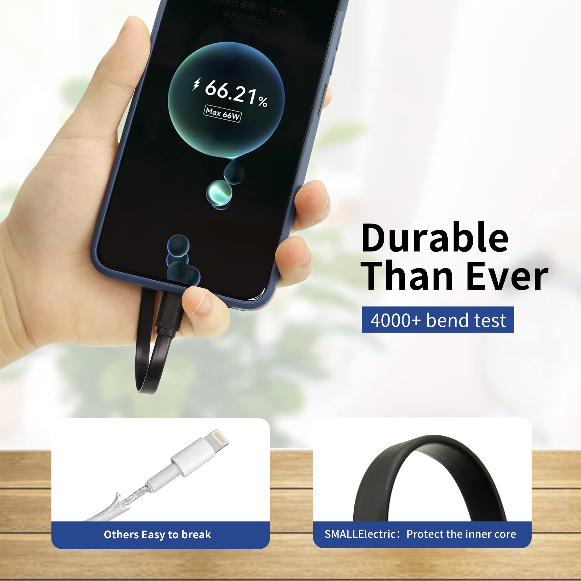 RAVIAD Cavo USB C USB C 100W Corto 30C Cavo USB Type-C PD 5A Ricarica Rapida Cavo Tipo C Con E - Foto 10