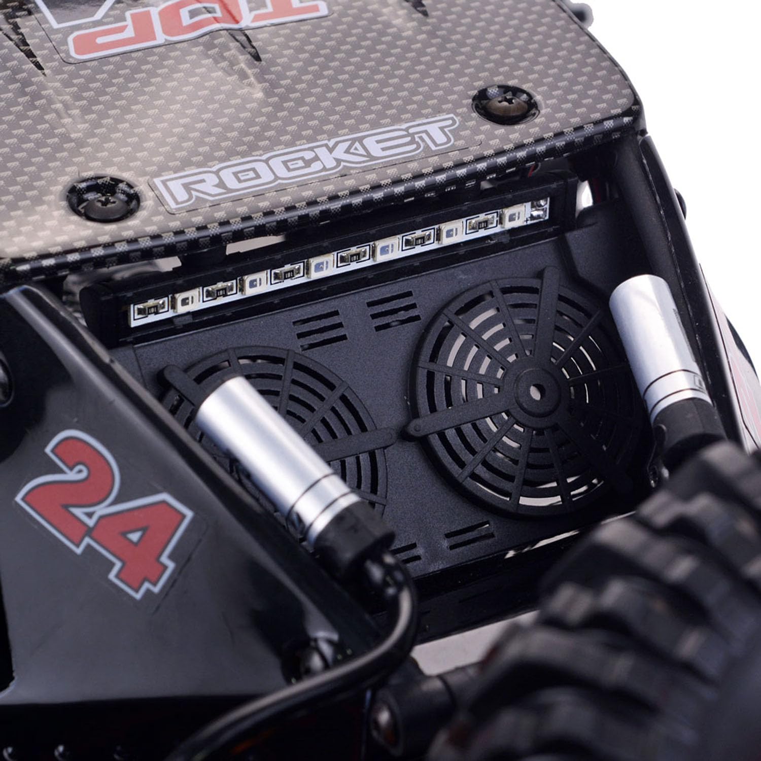 TOUCAN RC HOBBY Racing 1/10 DBX 104 Coche todoterreno teledirigido versión con neumáticos de repuesto 4WD eléctrico RC coche de carreras desértico, amortiguador de aceite de metal