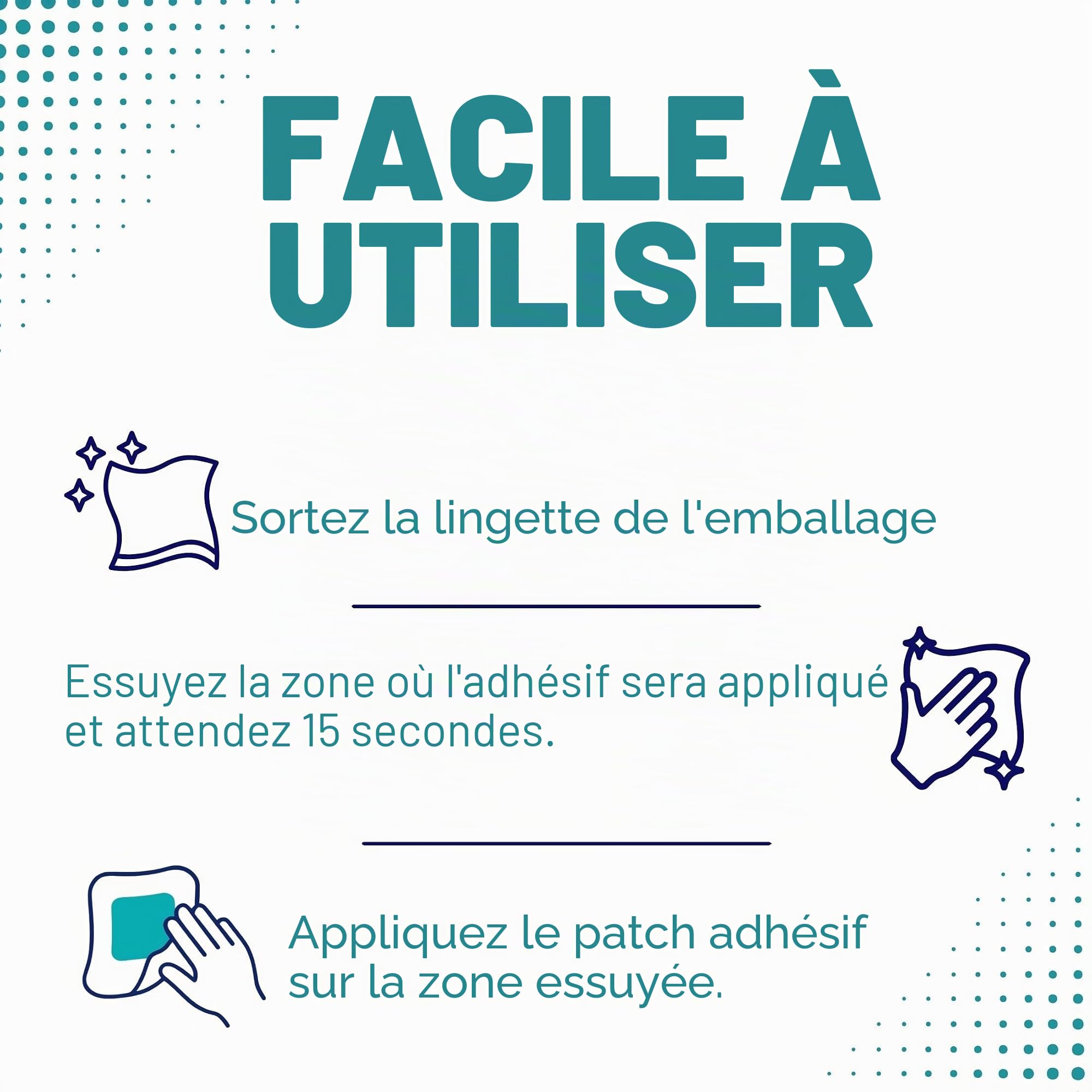 TORBOT Group Lingettes adhésives barrière Skin-Tac-H, 50/boîte