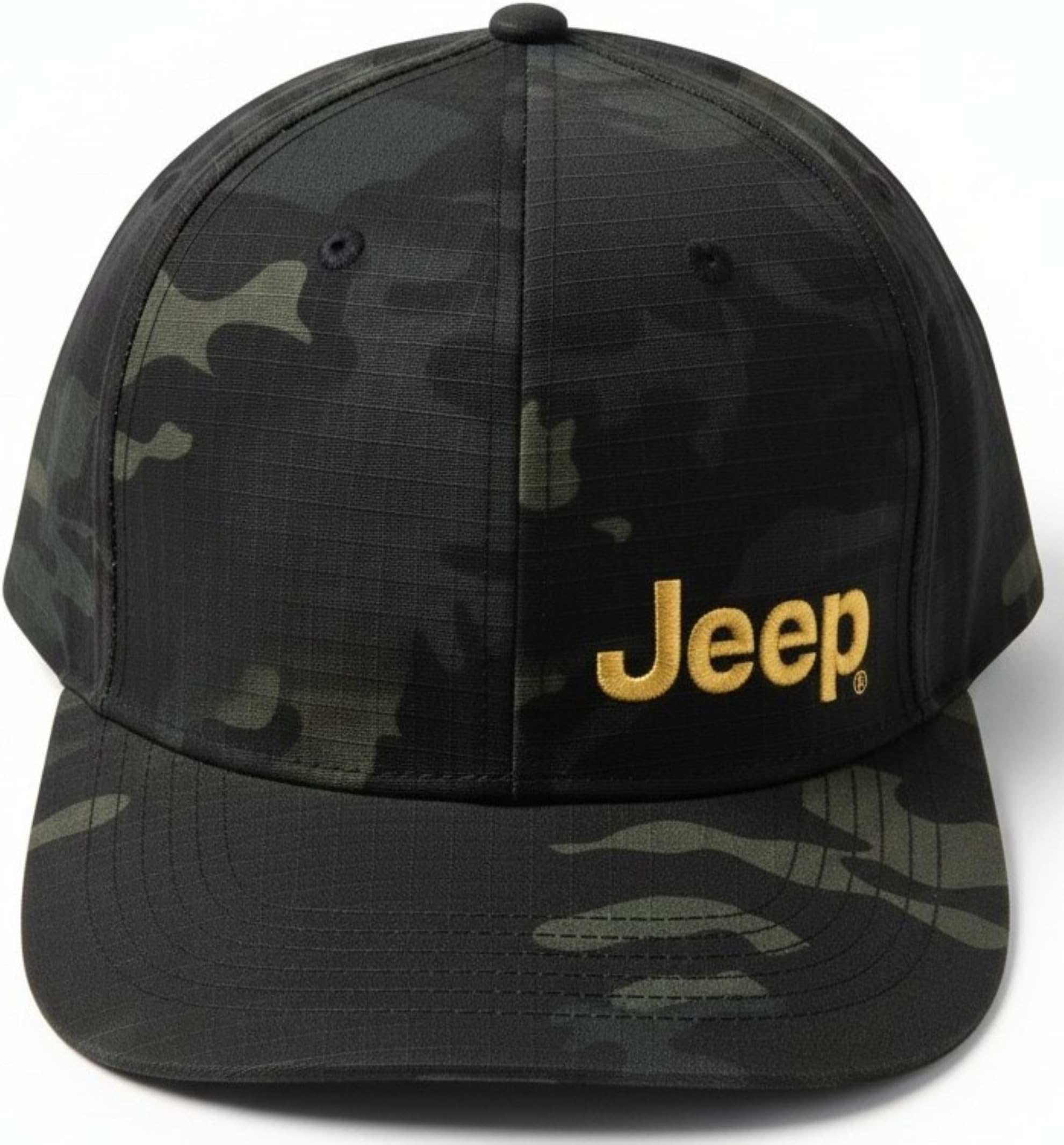 Officially Licensed Black Camo Hat | Structured Snapback Cap for Men | Ripstop Fabric