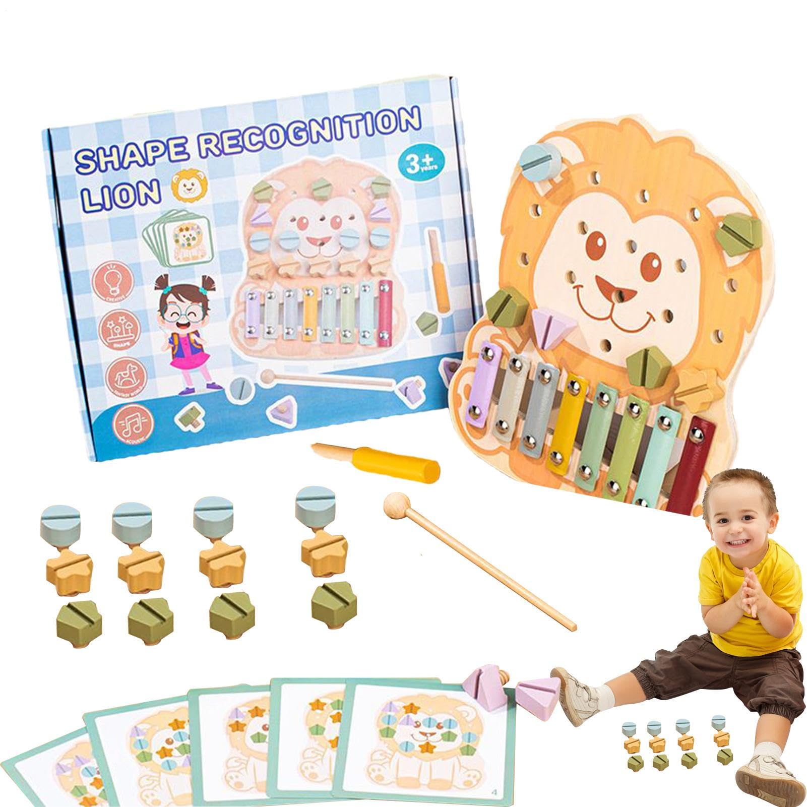 Shape Sorter Musicale Giocattolo Educativo in Legno