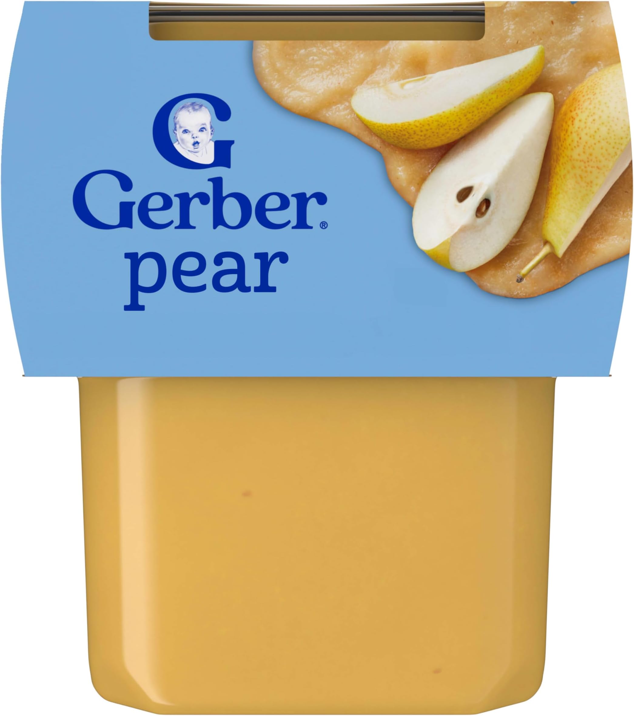 Stage 2 Baby Food, Pear Puree Tub, No Artificial Colors or Flavors, Baby Puree, 16-Pack