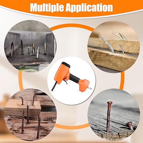 Miniatura 8 de KT50 - Extractor de clavos neumático, clavador profesional de alta resistencia, removedor de uñas de entrada de aire NPT de 1/4 pulgadas, removedor