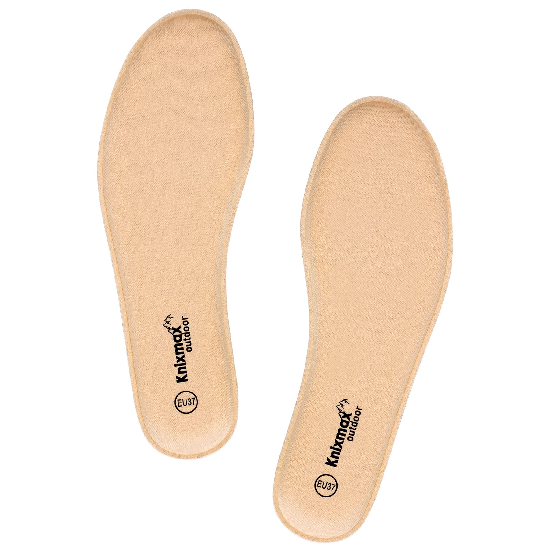KnixmaxKnixmax Women's Memory Foam Insoles, Providing Excellent Shock Absorption and Cushioning for Feet Relief, Comfortable Insoles for Everyday Use Beige UK4/EU37